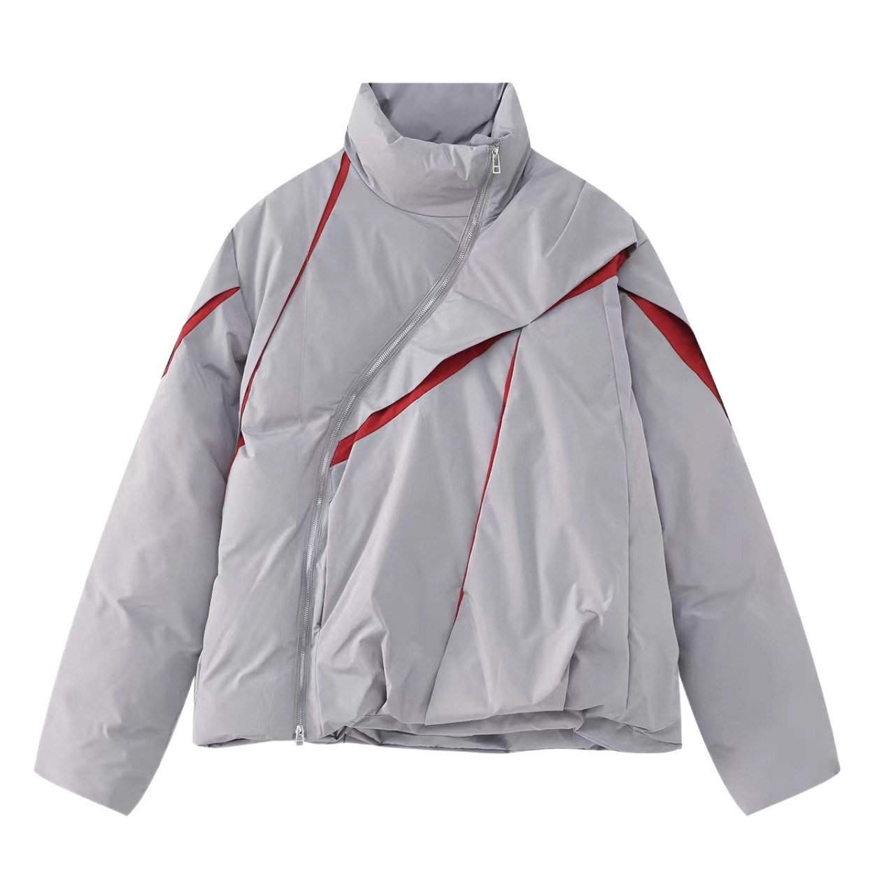 Estilo funcional americano pareja ropa de algodón acolchada marca de moda de los hombres de invierno nueva calle alta creativo engrosada abrigo de algodón Suelto