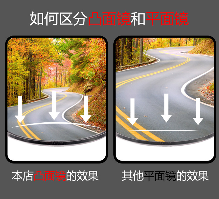 Motorcycle Suitable for Prince Gn125 Rearview Mirror 10mm Electroplated Reflector Electric Tricycle Modified Reversing Mirror