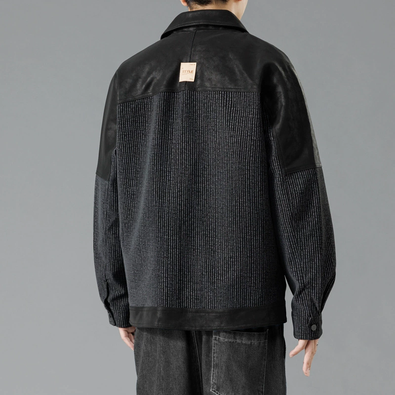 Осенняя модная куртка в тренде, slim fit