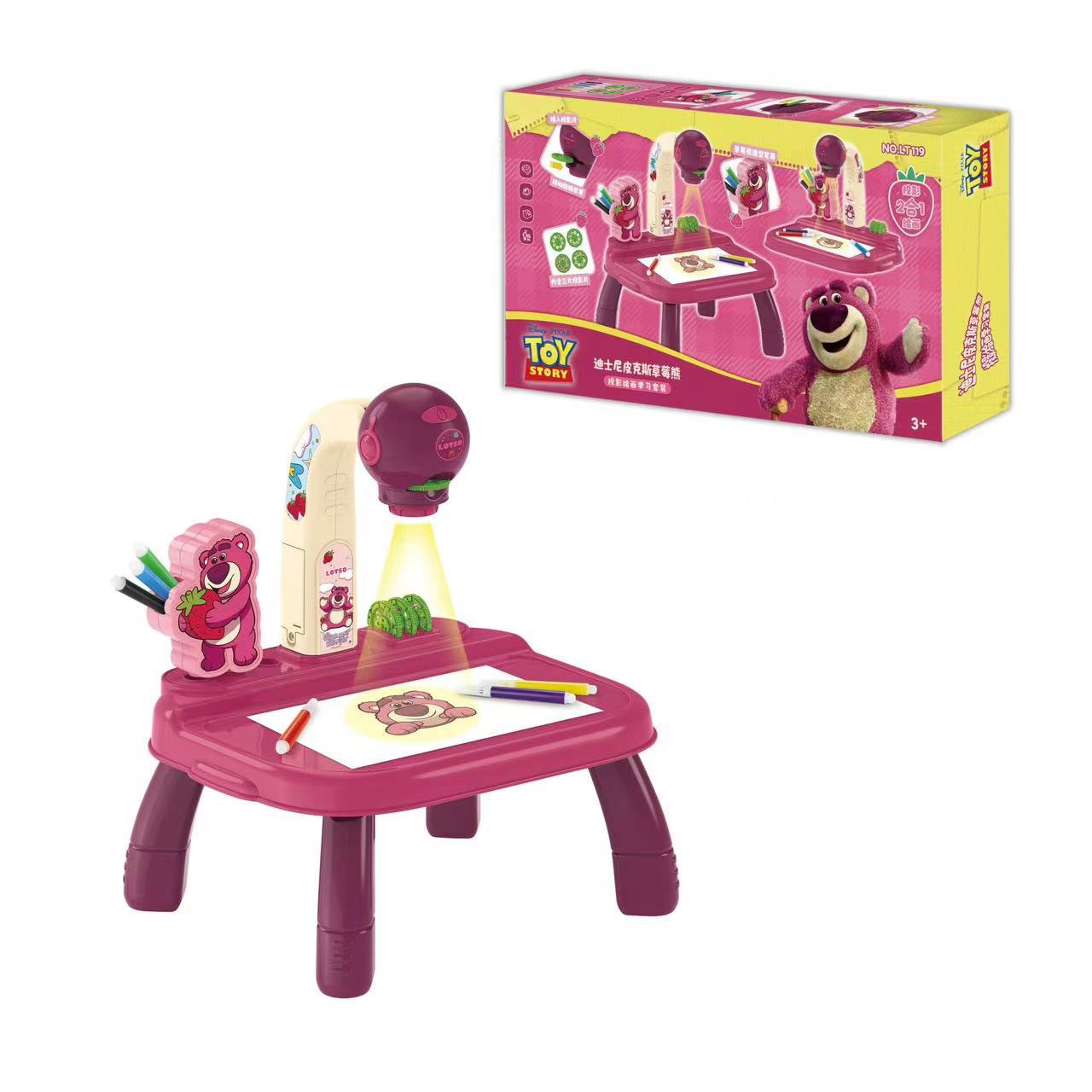 Disney Children's Projector Drawing Board Toy Frozen Mickey Drawing Magic Early Education Institution Gift
