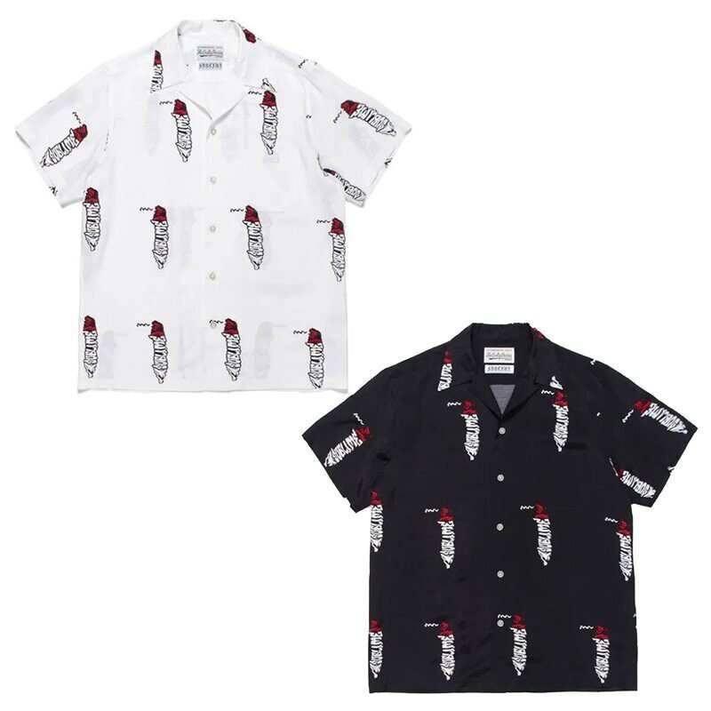 Wacko Maria 20Ss Sublime Punk Band Collaboration Casual Loose Hawaiian Short-Sleeved Shirt Trendy Wacko Maria 20Ss Sublime Punk Band Collaboration Casual Loose Hawaiian Short-Sleeved Shirt Trendy