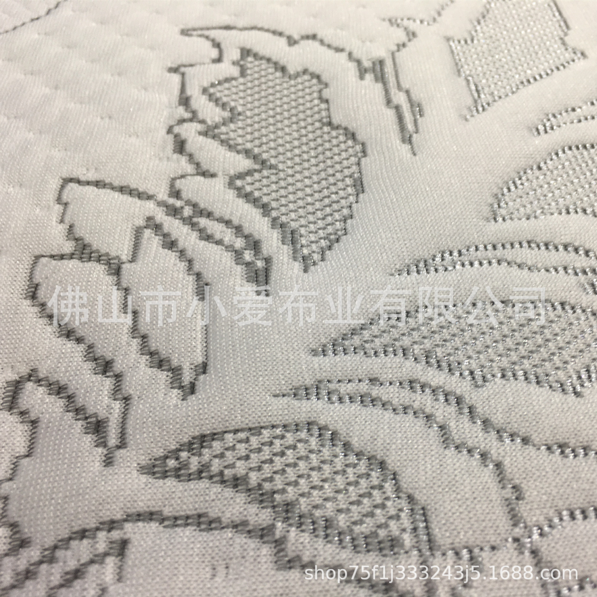 [Fábrica de origen] 300 g de tela de colchón de hoja de rama unilateral tela de colchón jacquard de punto image 6