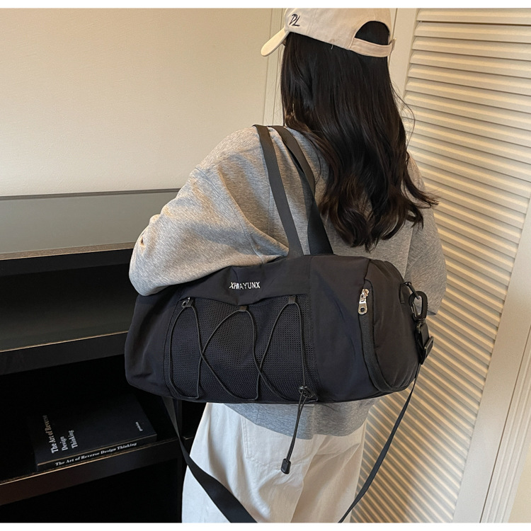 New Trendy Handheld Short-Distance Travel Bag Women's Fashion Lightweight Shoulder Crossbody Gym Bag with Independent Shoe Compartment Business Trip Luggage Bag