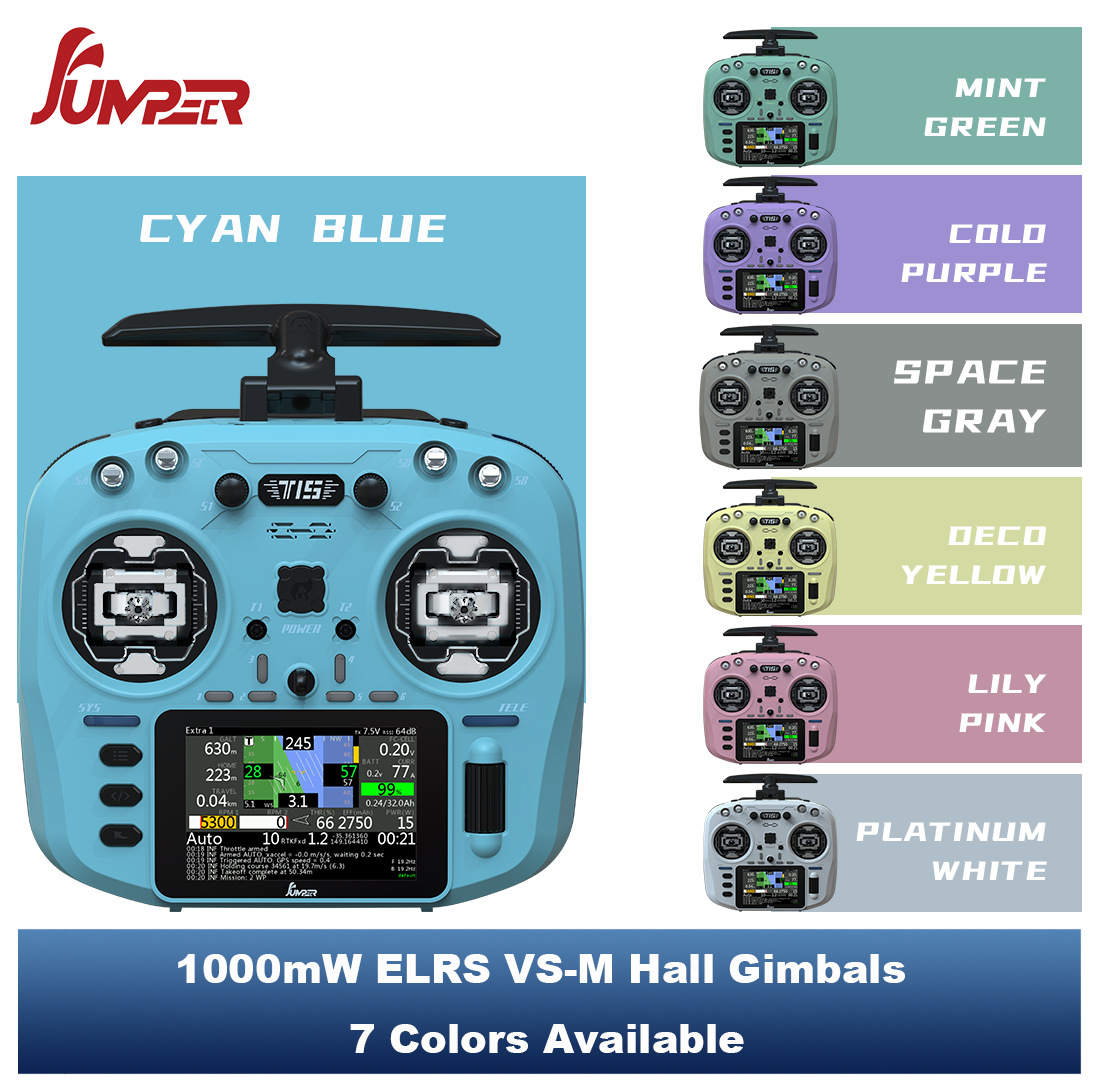 Jumper T15 Hall 1W Full-Featured Color Screen Fpv Remote Control Aircraft Model Long-Distance Traversing Aircraft Fixed-Wing