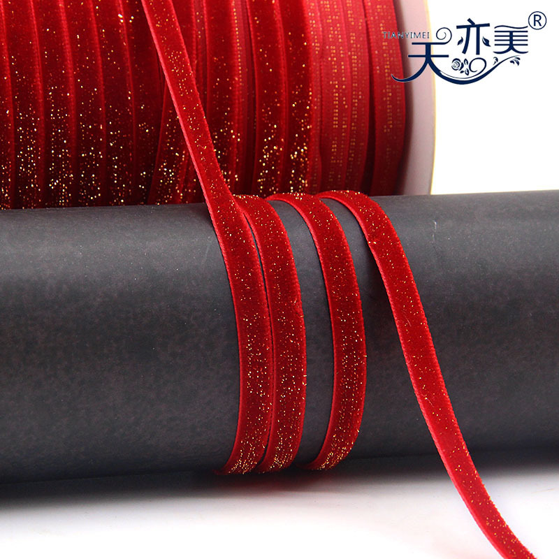 Todo tipo de cinta de terciopelo de oro rojo de los Niños Accesorios de pelo festivo arco de color cebolla terciopelo cinta accesorios de ropa