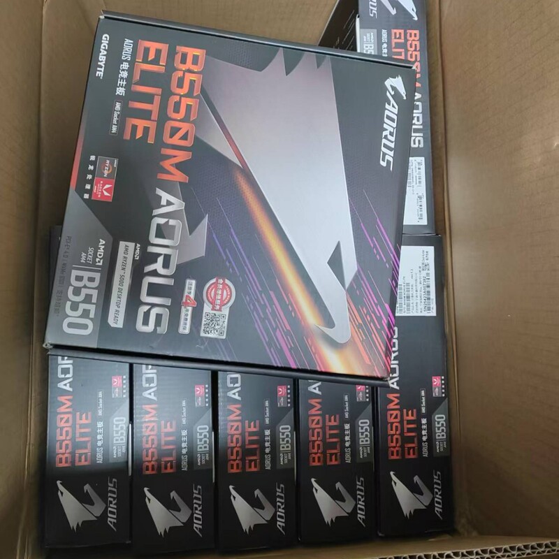 Gigabyte B550M AORUS ELITE motherboard supports Ryzen R5 5600 R7 5700X processors