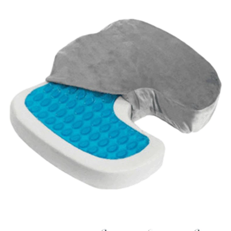 Поставка летних гелевых подушек для сидений, U-образных гелевых подушечек из пены с эффектом памяти с медленным отскоком, охлаждающих подушечек для автомобильного офиса.