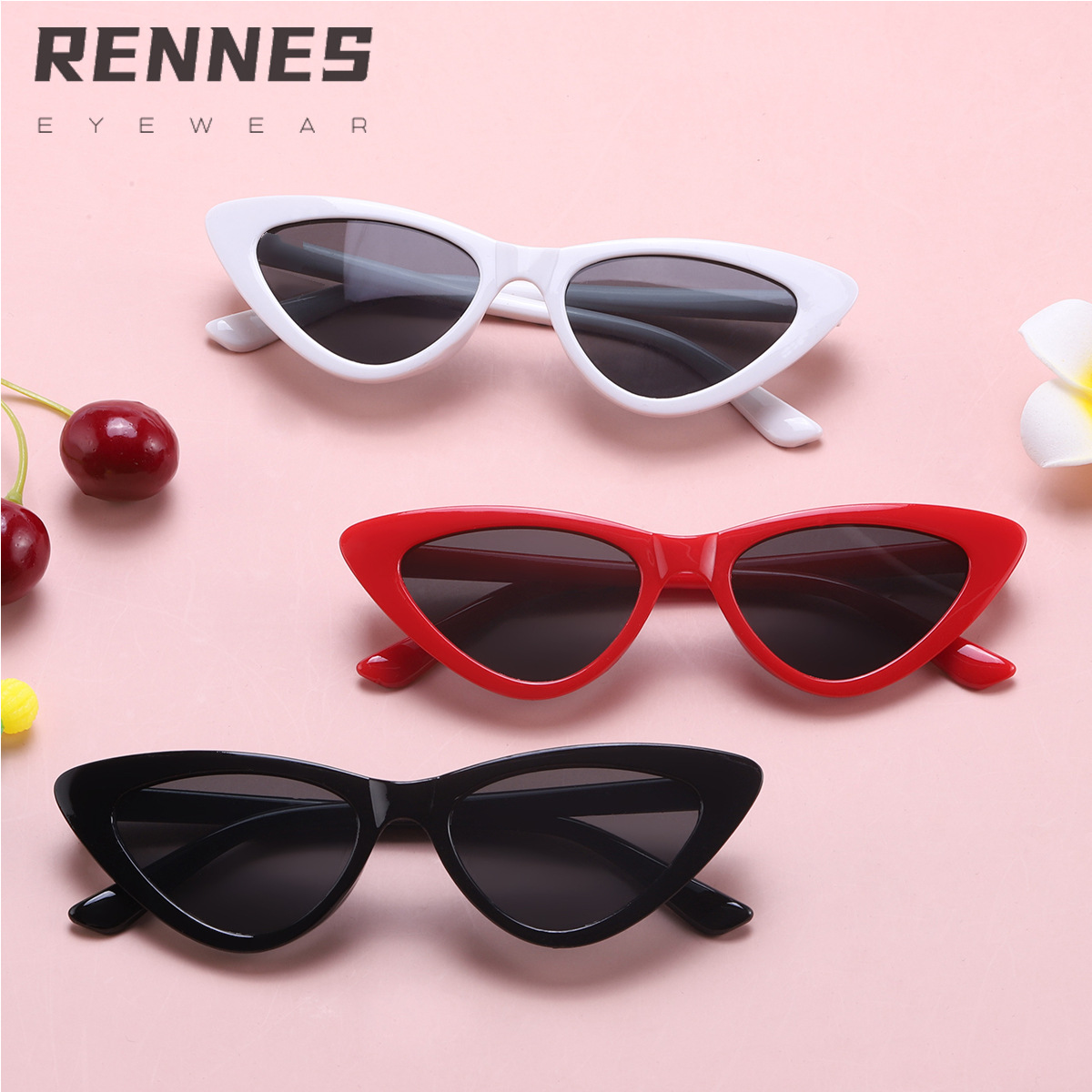 2021 nuevos niños ojo de gato gafas de sol estrella patrón gafas piernas estilo europeo y americano masculino y femenino bebé gafas de sol 8861