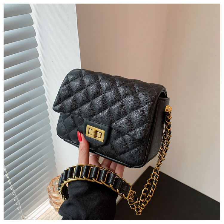 Diamond Pattern Chain Bag 2021 New Fashion Autumn Women Bag Western Style Shoulder Messenger Bag All-matching Ins display picture 7