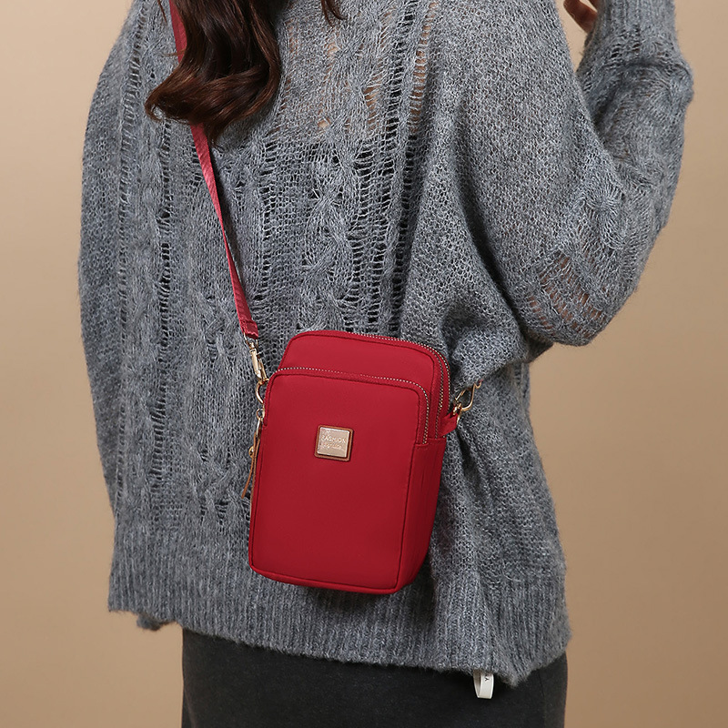 Bolso mini móvil de moda portátil al aire libre bolso de cambio de compras simple y ligero bolso de cintura casual multifuncional