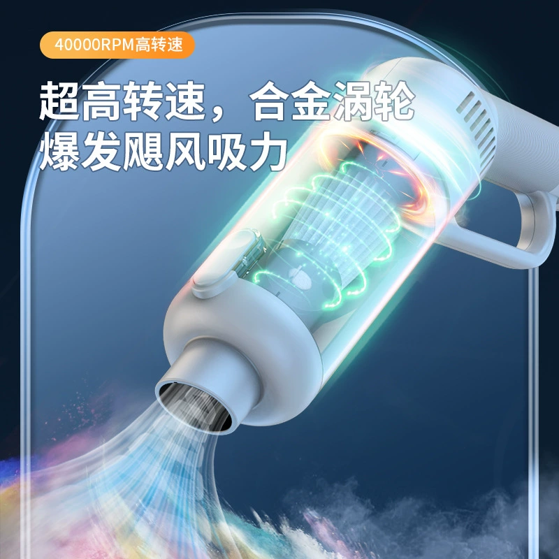 Новый встроенный пылесос с беспроводным выдувом и всасыванием, ручной пылесос с одним ключом, автомобильный домашний пылесос двойного назначения