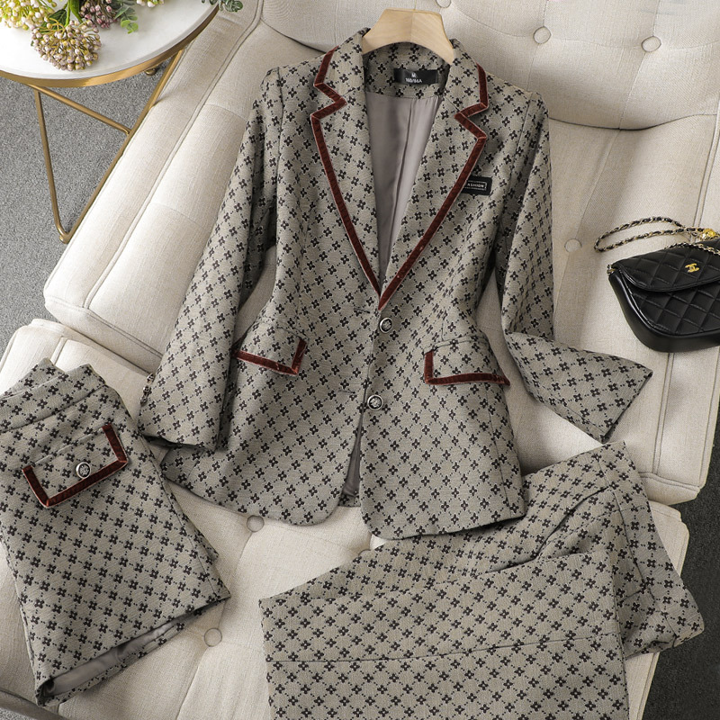 high quality Fashion Business Clothing Two-Piece Office Women's Jacket Women's Suit Trousers Tuxedo suit