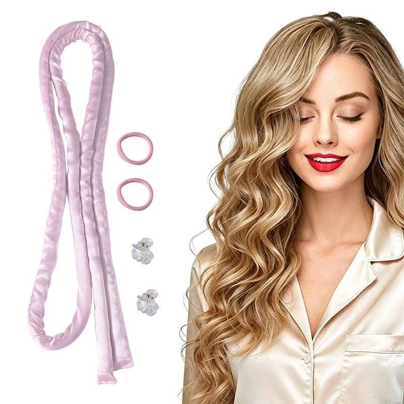 European and American 1.6m Extended Slim Rubber No-Heat Curling Rod Lazy Curling Styling Tool Sleeping Hair Curler