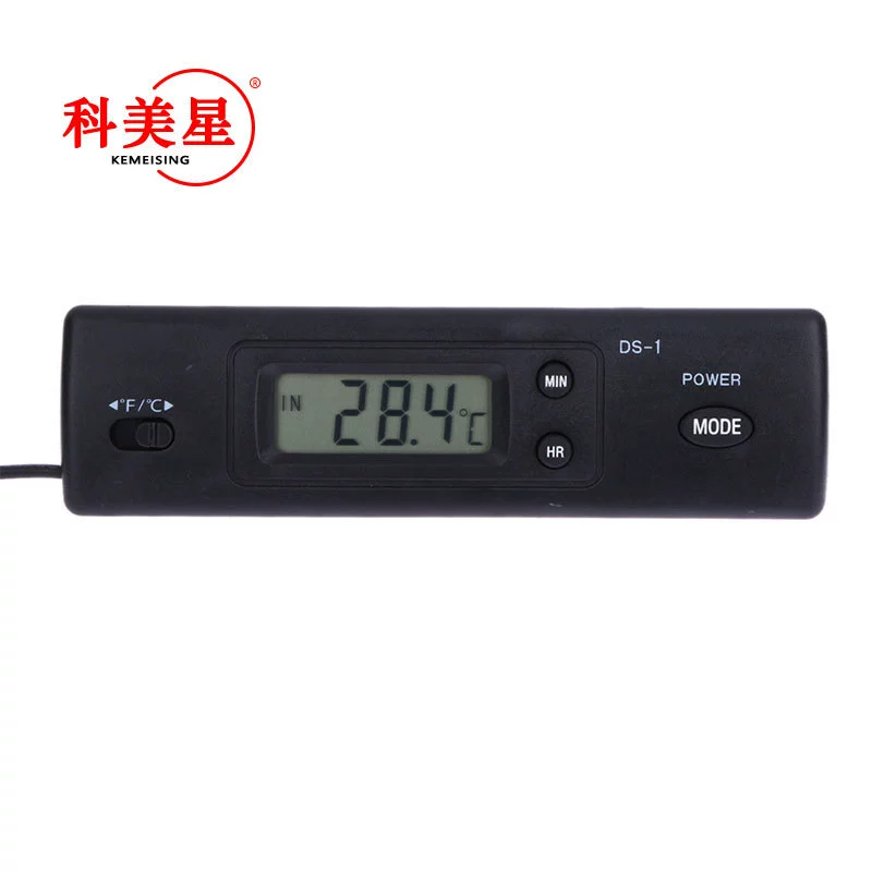 Новый мини-Встроенный электронный цифровой дисплей термометр для аквариума водонепроницаемый лобовый DS-1 термометр с большим экраном