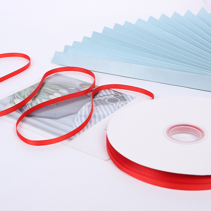 Suministro directo de fábrica 0,3 cm-5cm hilo grueso cinturón ropa textiles para el hogar Accesorios embalaje gran Cinta Roja al por mayor