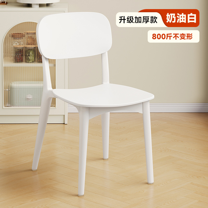 塑料椅子加厚家用餐椅靠背椅餐桌椅出租房用新款商用餐厅吃饭凳子|undefined
