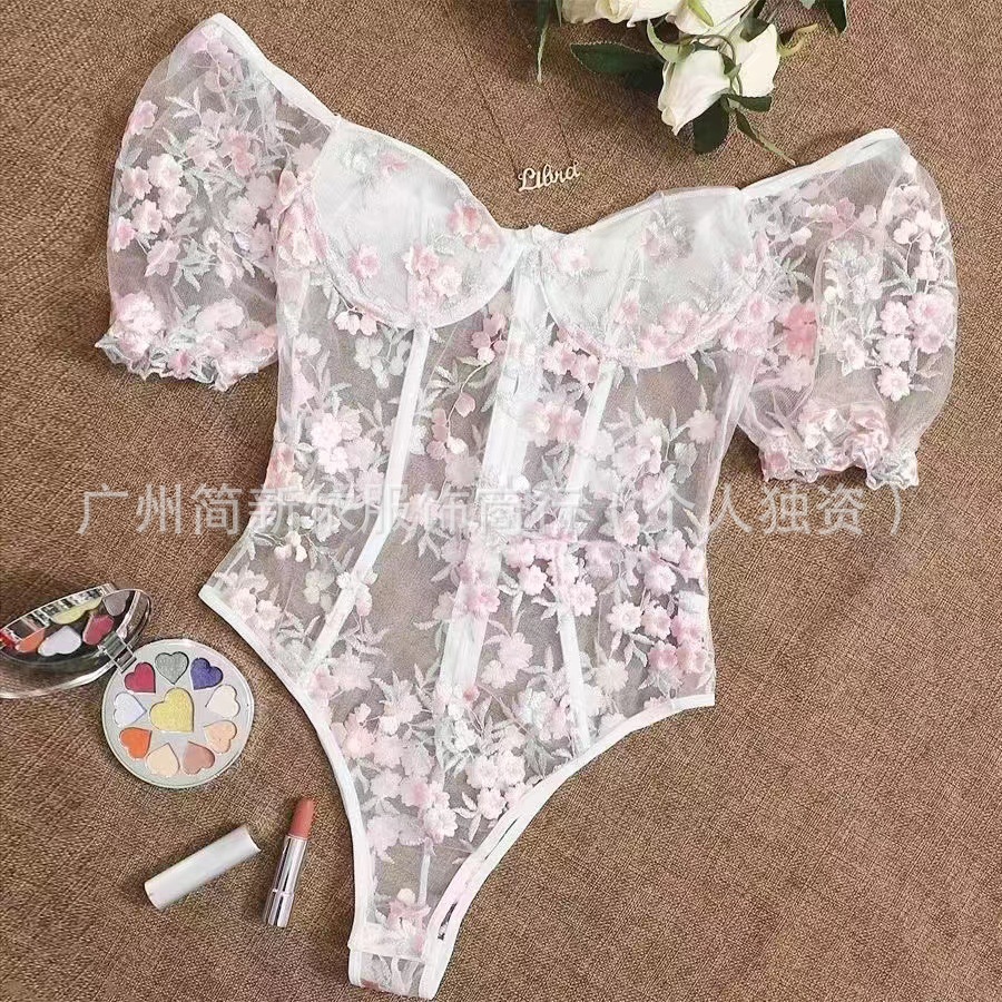 SHEIN comercio exterior europeo y americano ropa interior sexy dividida unida productos de cola sexy lingie