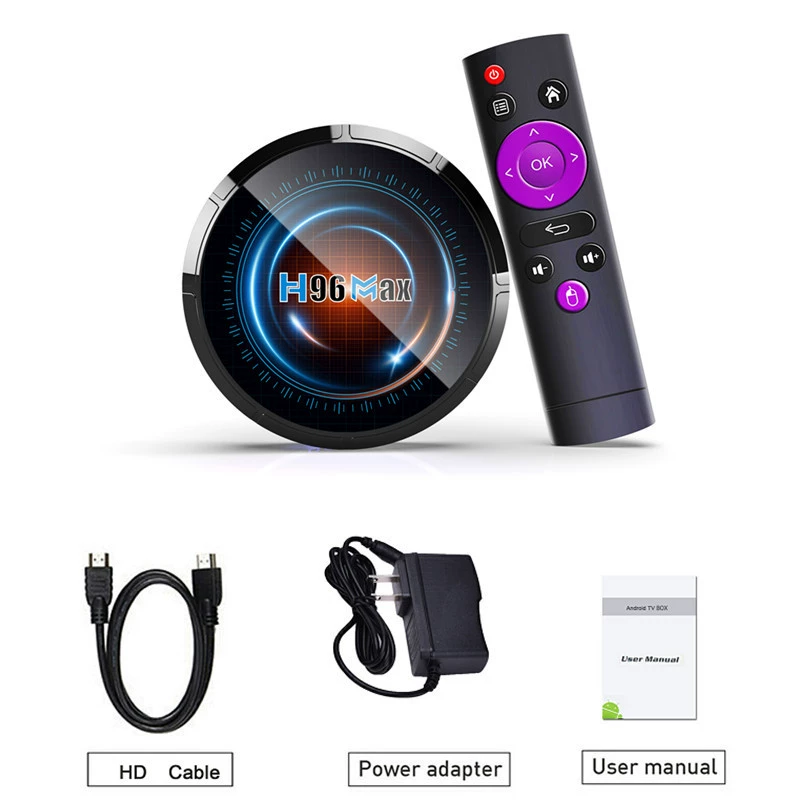 H96 Max H618 приставка на Android 12.0 Allwinner HD, 4Г/64Г, двухдиапазонный Wi‑Fi, ТВ‑бокс