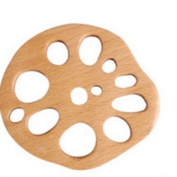 En stock creativo taza estera de madera de aislamiento de kung fu taza de té titular de la raíz de loto de haya pieza de montaña estufa hirviendo taza de té estera