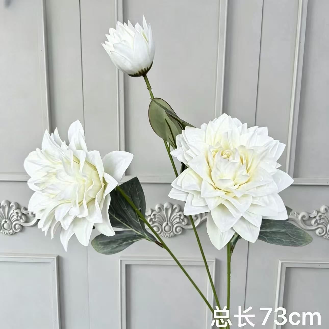 Flores artificiales blancas para decoración de escenarios, escaparates, arreglos de rosas, arte floral suave y composiciones florales.