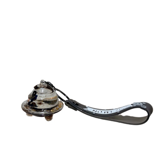 卡通入油黑金飞船宇航员钥匙扣流沙漂流瓶钥匙链女书包挂件批发