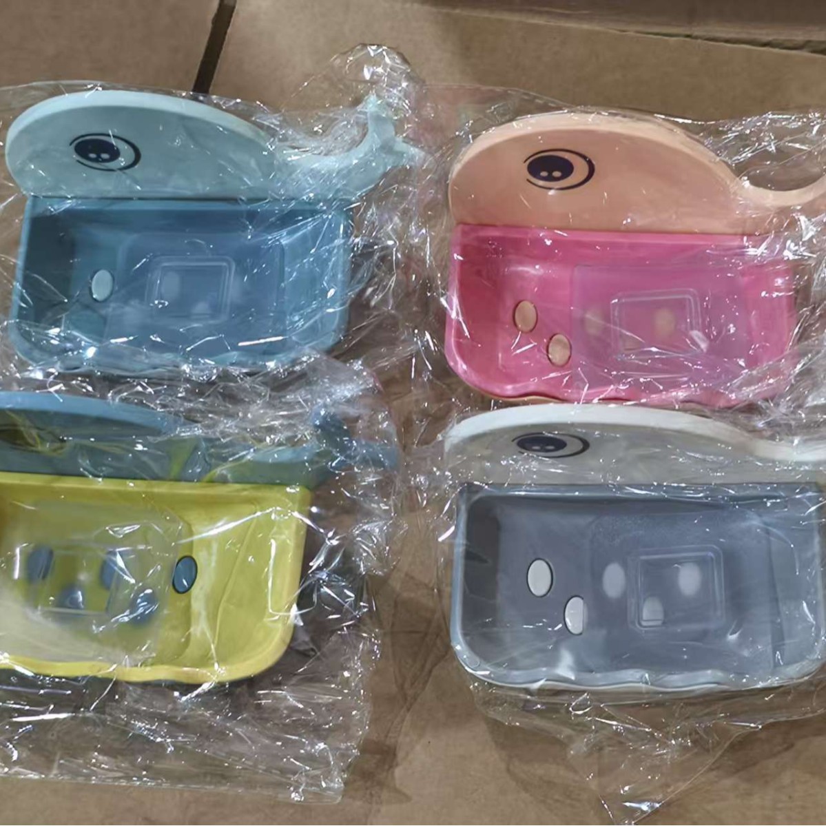 Jabón creativo para niños con forma de pato amarillo lindo y esponjoso estante de jabón divertido