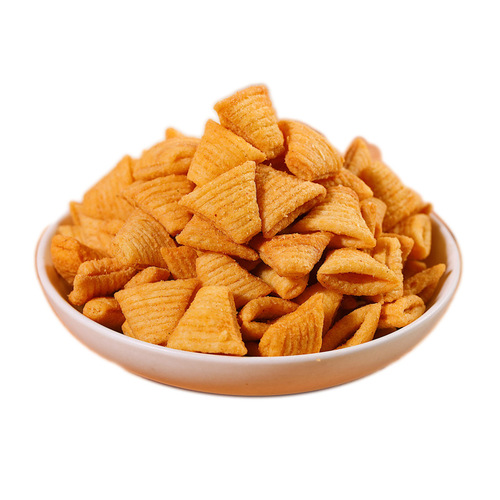 Classic Office Leisure Puffed Children's Snack Bag Packaging Independent Small Packaging Horn Crackers Geometric Sharp-Angled Crisps