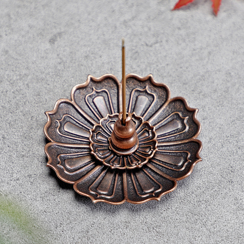 Alloy incense stick incense stick incense stick incense burner incense burner three treasure incense stick lotus incense stick porous incense stick ornaments creative stove