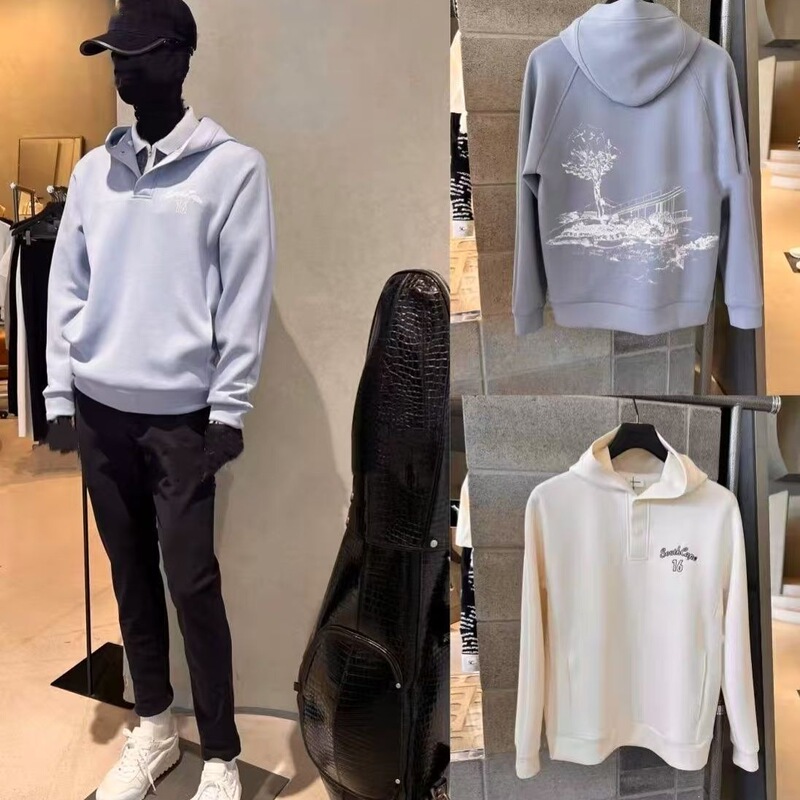 25 New Autumn and Winter Golf Clothing Men's Hooded Sweatshirt Fashionable Versatile Casual Sports Top Casual