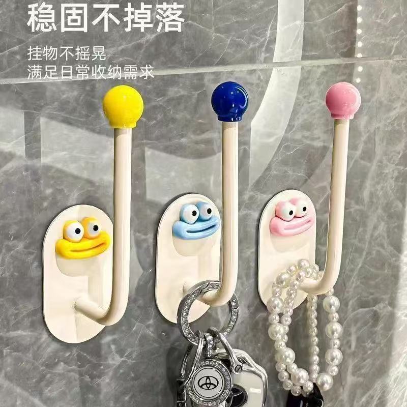 发圈发箍粘钩卫生间收纳架发夹皮筋头绳挂钩首饰品发绳收纳架塑料|undefined