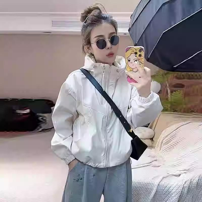 纯色双拉链外套女2025新款春秋时尚减龄设计感夹克上衣|undefined