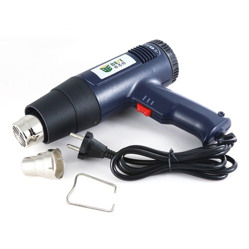 Beste Blow Welding Knob Handheld Hot Air Gun Adjustable Constant Temperature 1600 Electric Heat Hair Dryer Film Baking Gun 