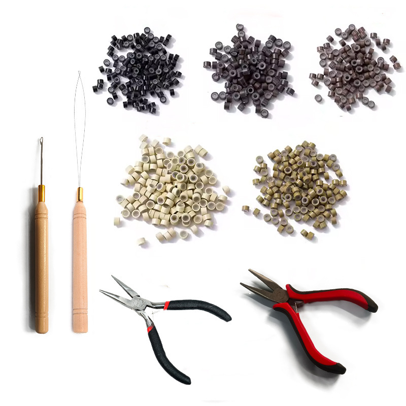Wig Extension Tool Set Wig Adhesive Film Crochet Hook Silicone Buckle Pliers Amazon Hot Seller