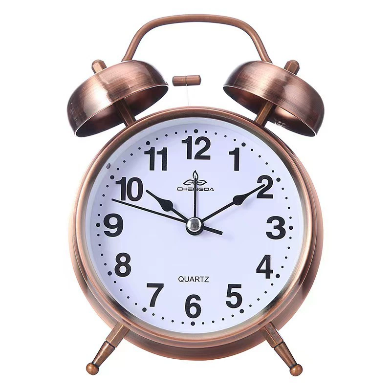 4-inch silent alarm clock super ring alarm student special luminous clock 8820 electroplating ring clock manufacturer wholesale