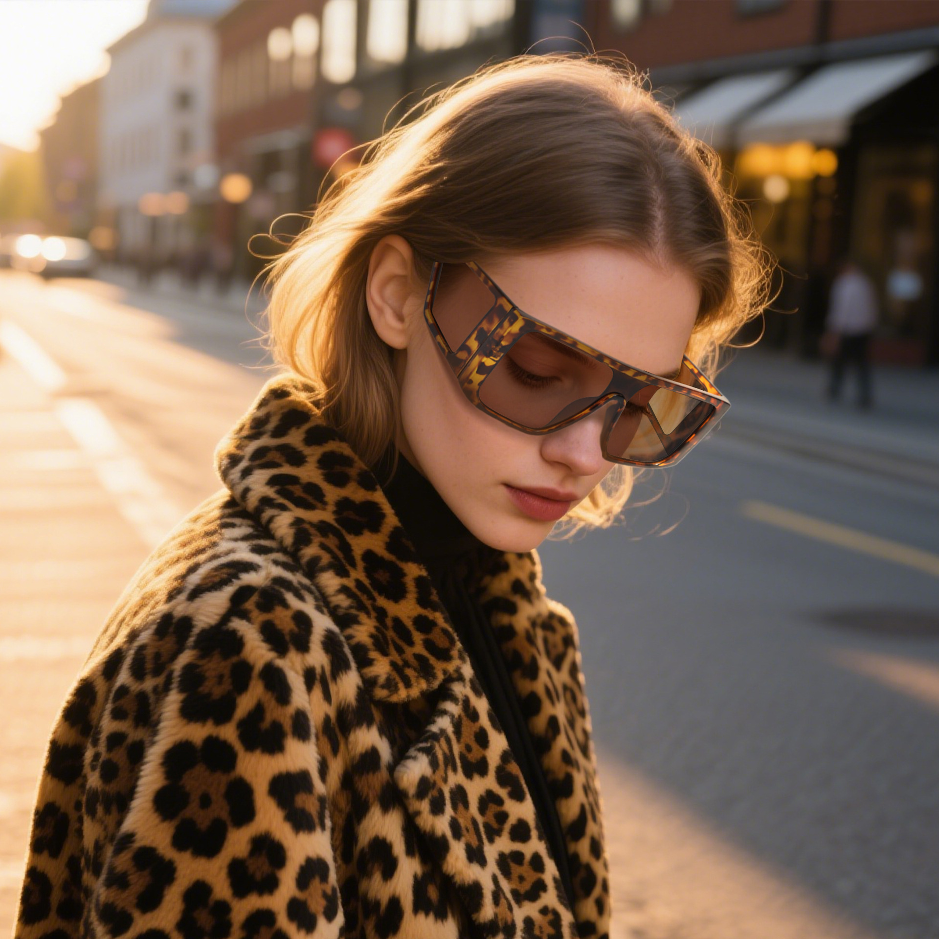 跨境男太阳镜户外开车眼镜夜间防远光眼镜防眩目复古墨镜男女