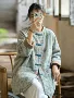 宽松印花保暖文艺棉服