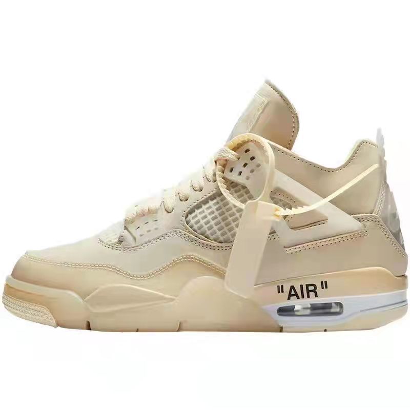 Fábrica de calzado Putian, suministro directo transfronterizo de zapatillas de baloncesto aj4 amarillo eléctrico, blanco París, gato Thor Joe 4 para hombre y mujer, duraderas