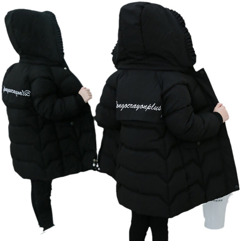 Ropa acolchada de algodón de longitud media para niñas, enchufe de mano engrosado Ropa acolchada de algodón Estilo occidental para niños medianos y grandes al por mayor Entrega directa de una pieza de fábrica