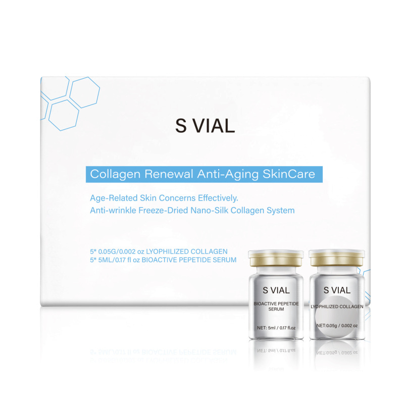 跨境Collagen Renewal胶原蛋白冻干粉 保湿精华液紧致抗皱冻干球|undefined