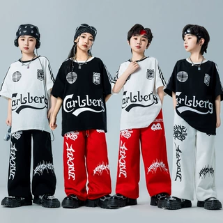 六一儿童演出服少儿街舞服装hiphop炸街童装男童嘻哈潮服宽松套装