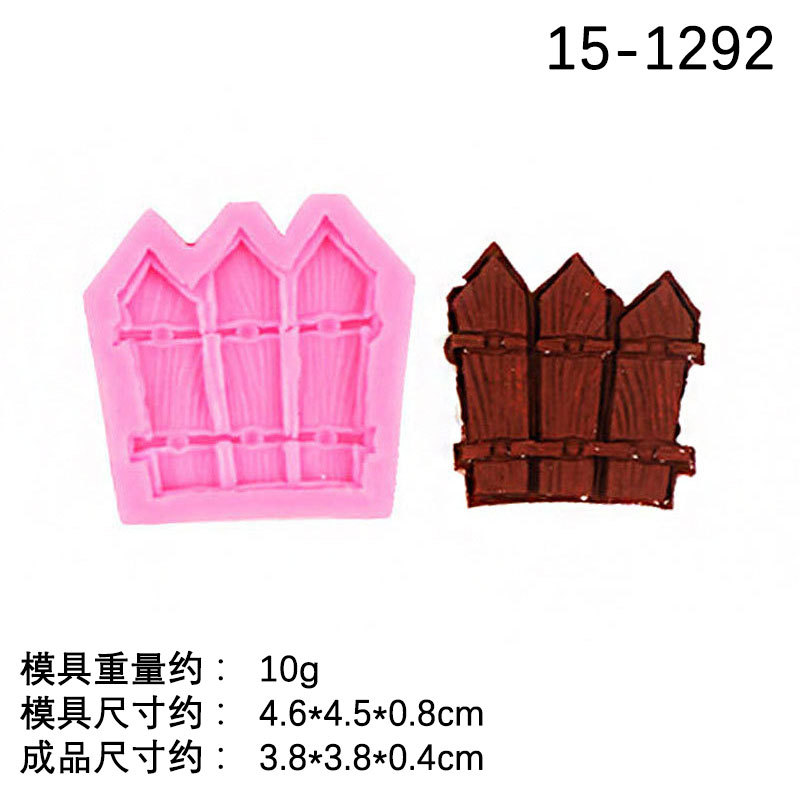 Escalera valla muebles resina epoxi molde de silicona chocolate galleta mousse fondant