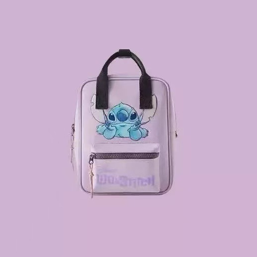 跨境 史迪印花背包幼儿园书包儿童包女童拼色背