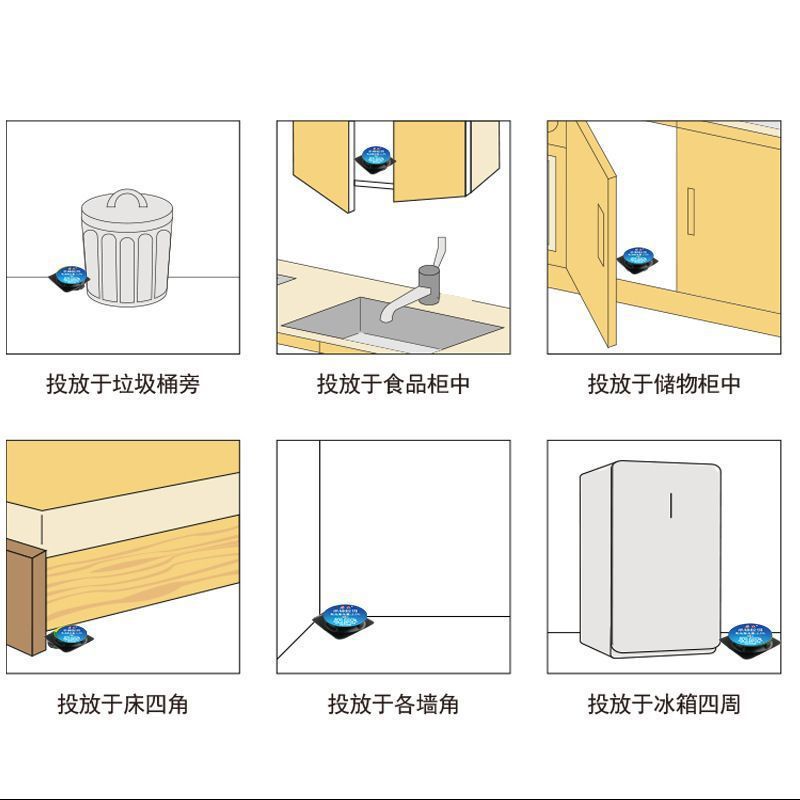 Hosheng ブランドのゴキブリ駆除用の虫よけ餌、ゴキブリハウス、ゴキブリを殺すための便利な家庭用パッチ、卸売ボックス