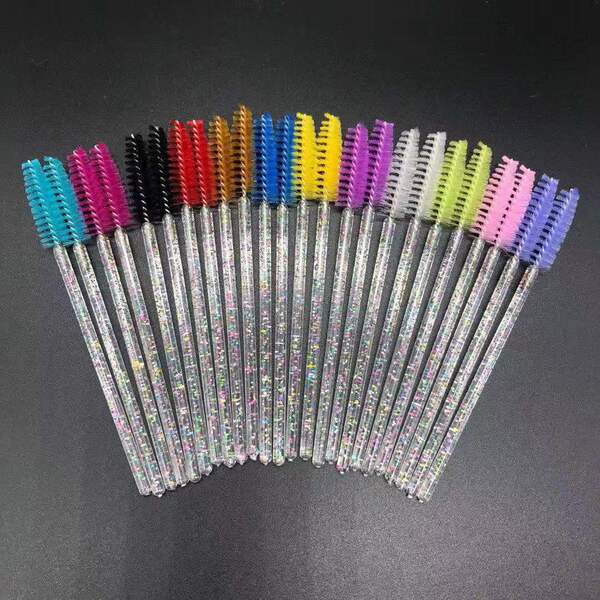 Disposable nylon curly brush for eyelashes