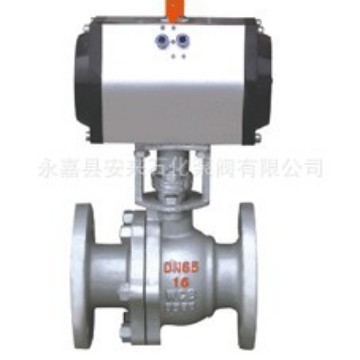 Q641F不锈钢气动球阀 气动O型切断球阀