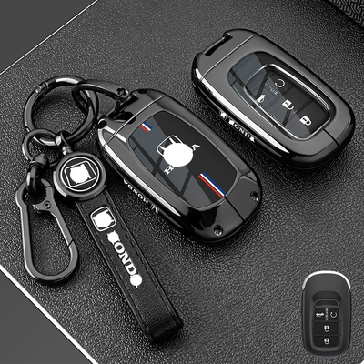 Binzhi, Xrv Car Key Case, Static Rod/Key Bag - n-type-leather-buckle-gun-color