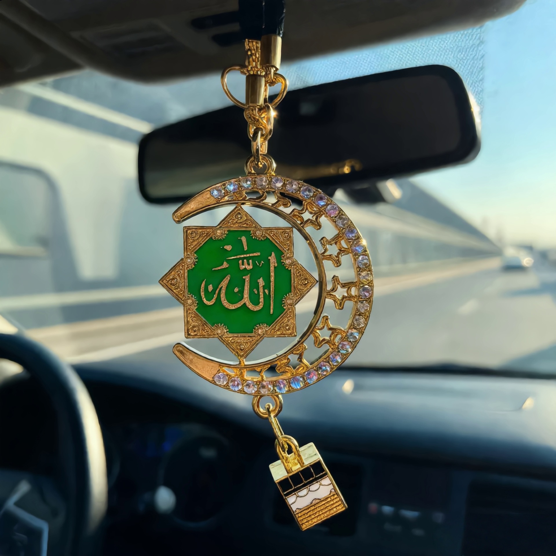 Popular overseas exotic style car accessories, alloy gold-plated, direct cross-border supply