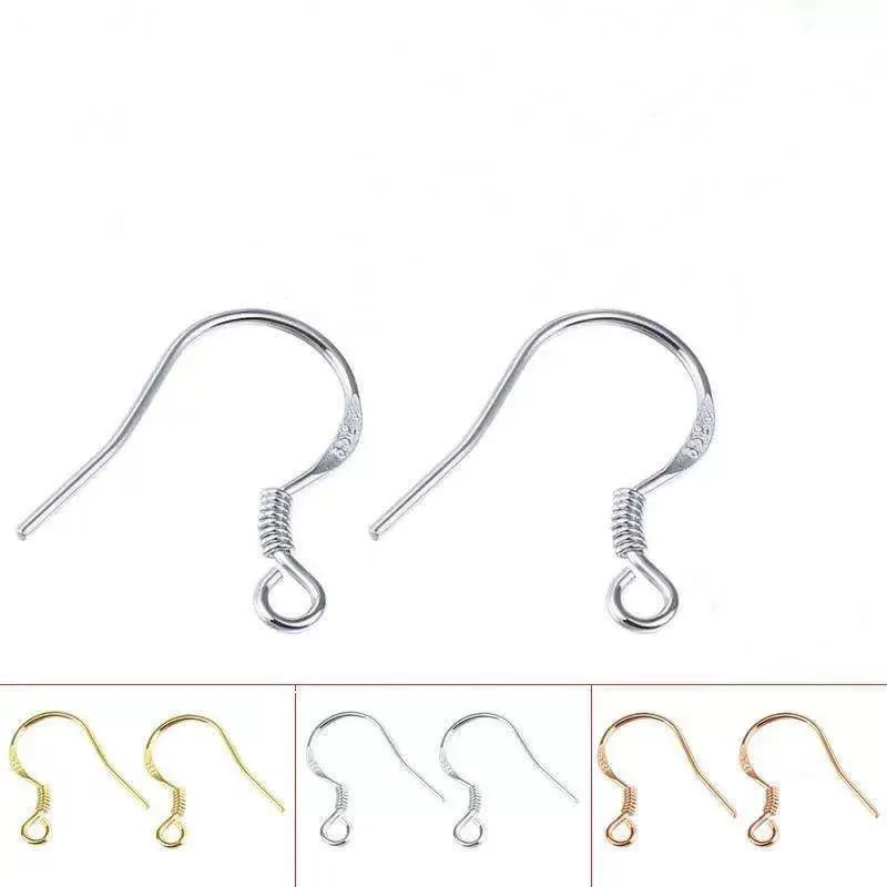 Earrings, accessory, 100 pieces, silver 925 sample, DIY