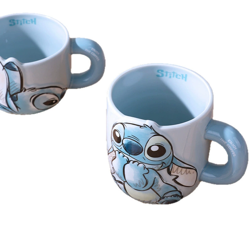 Керамическая кружка (Disney) Stitch — 500–650 мл, рельефный 3D дизайн