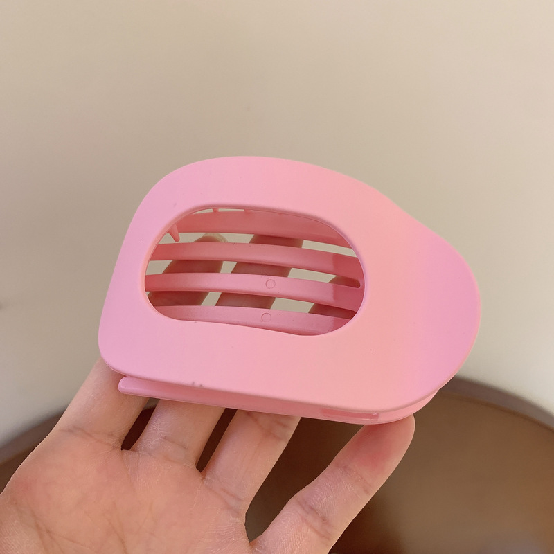 不硌头鲍鱼抓夹女圆形扁平后脑勺盘发夹扎发弧形马尾夹发卡发饰品|undefined